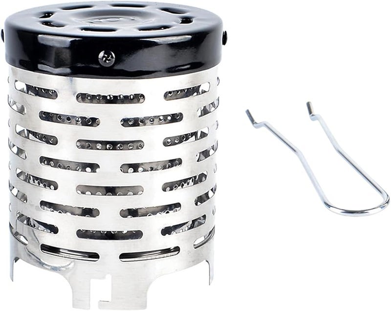 Stainless Steel Portable Outdoor Heater Cover Cap For Camping Stove Warmer - Image 1